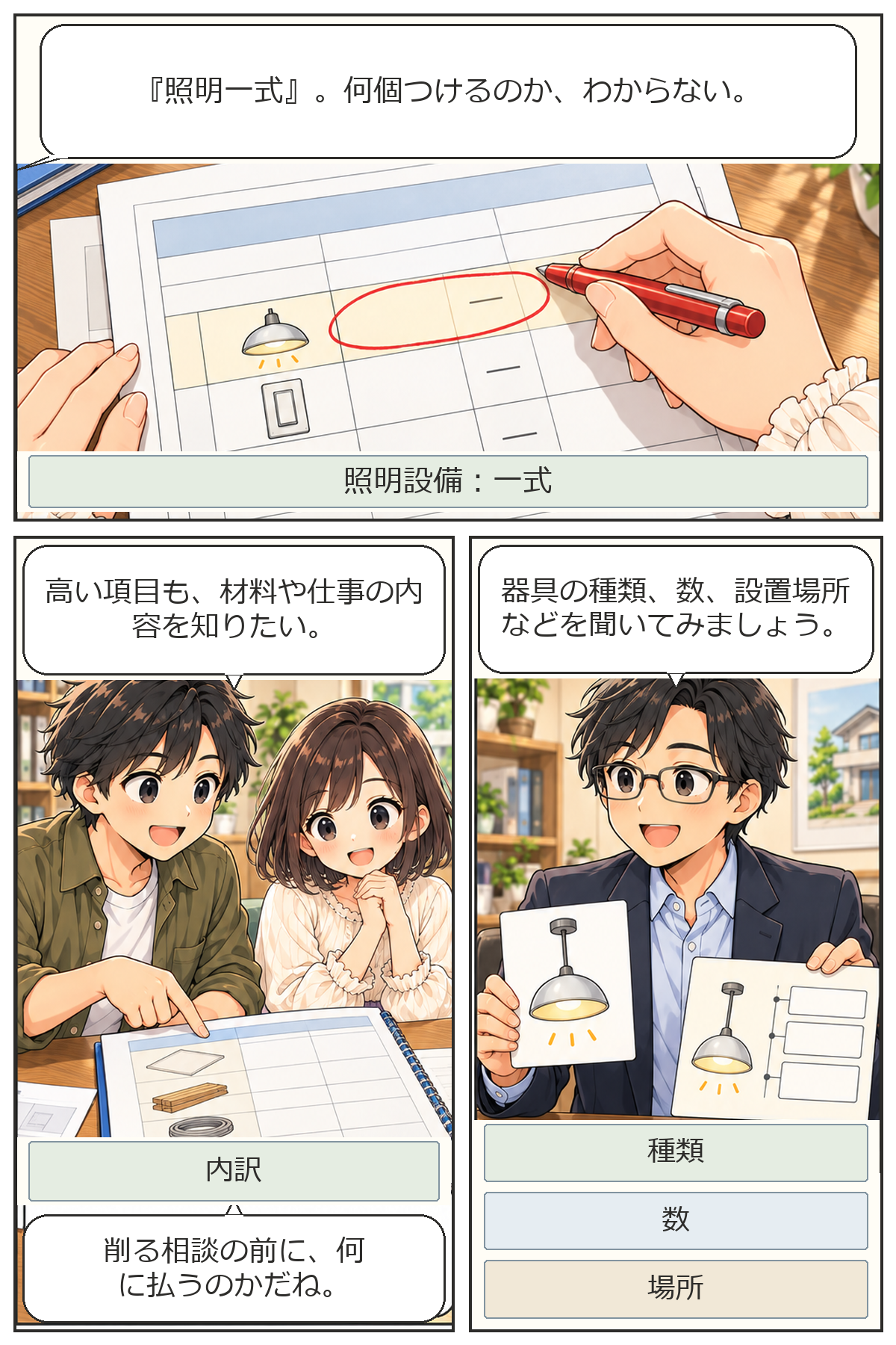 住宅の見積書はどこを比較すればいい?・4ページ目(全7ページ)